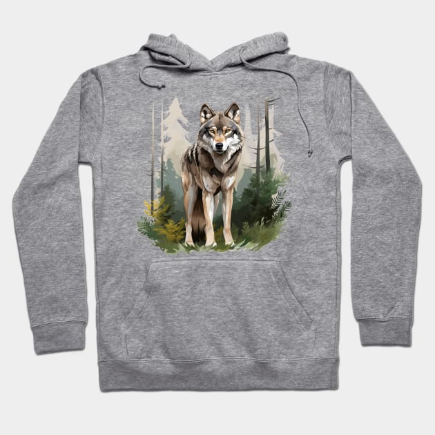 Grey Wolf Hoodie by zooleisurelife